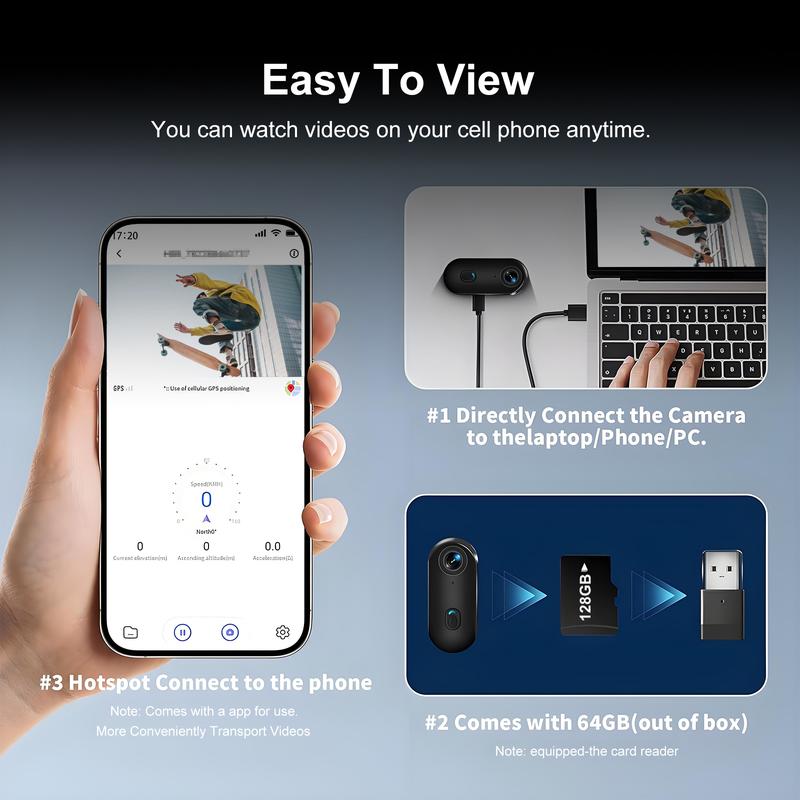 128GB High-Speed Memory Card for Cameras & Dash Cams, Reliable Storage with Wide Smartphone Compatibility