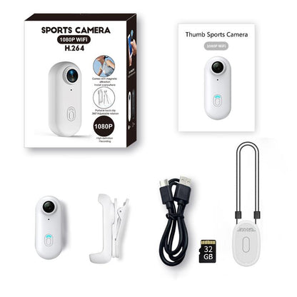 NUISK Mini 4K POV Camera with 128GB, IPX7 Waterproof, Magnetic Wearable Cam