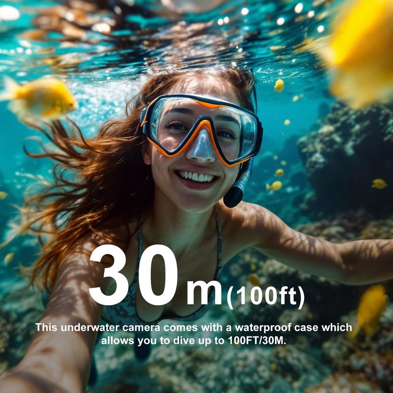 NUISK Mini 4K POV Camera with 128GB, IPX7 Waterproof, Magnetic Wearable Cam