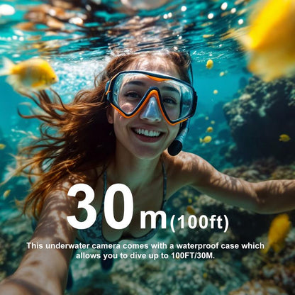 NUISK Mini 4K POV Camera with 128GB, IPX7 Waterproof, Magnetic Wearable Cam