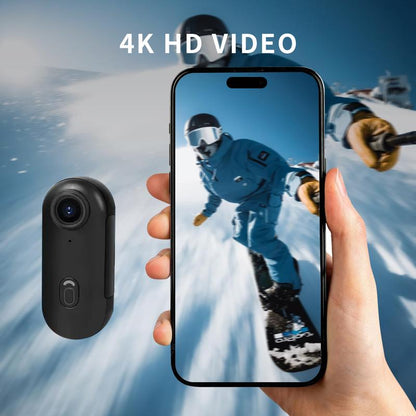 NUISK Mini 4K POV Camera with 128GB, IPX7 Waterproof, Magnetic Wearable Cam