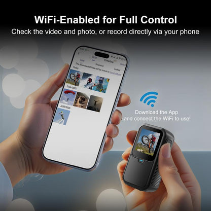 NUISK Mini 4K Body Camera, Magnetic Clip, 128GB Storage, Waterproof, Wearable Action Cam