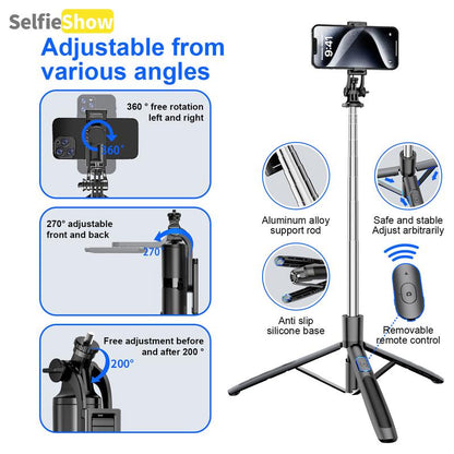 Smart AI Phone Tripod with 360° Face Tracking, Auto Pan & Tilt, Stable for Indoor & Outdoor Use
